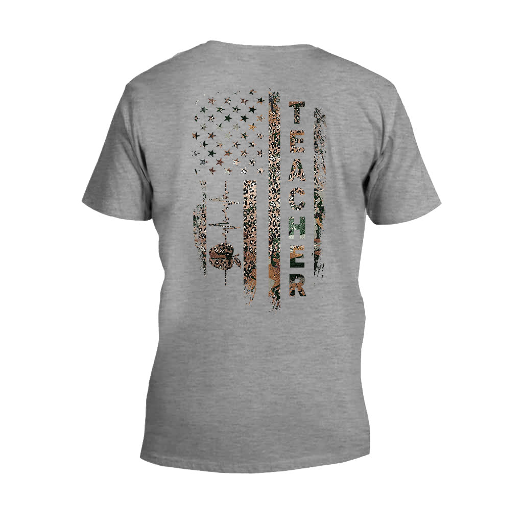 Lehren, Lieben, Inspirieren – Personalisiertes T-Shirt und Hoodie für Lehrer zum Unabhängigkeitstag