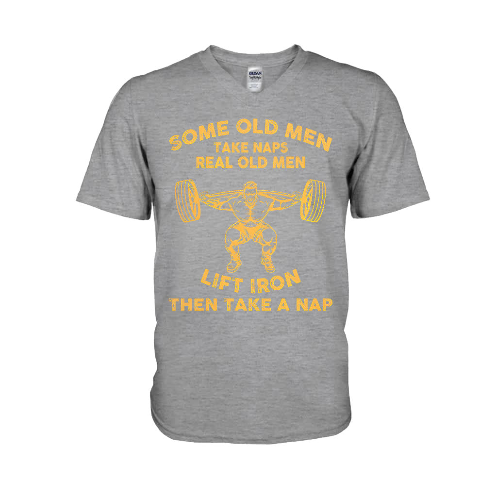 Some Old Men - Gewichtheben T-Shirt und Hoodie 092021
