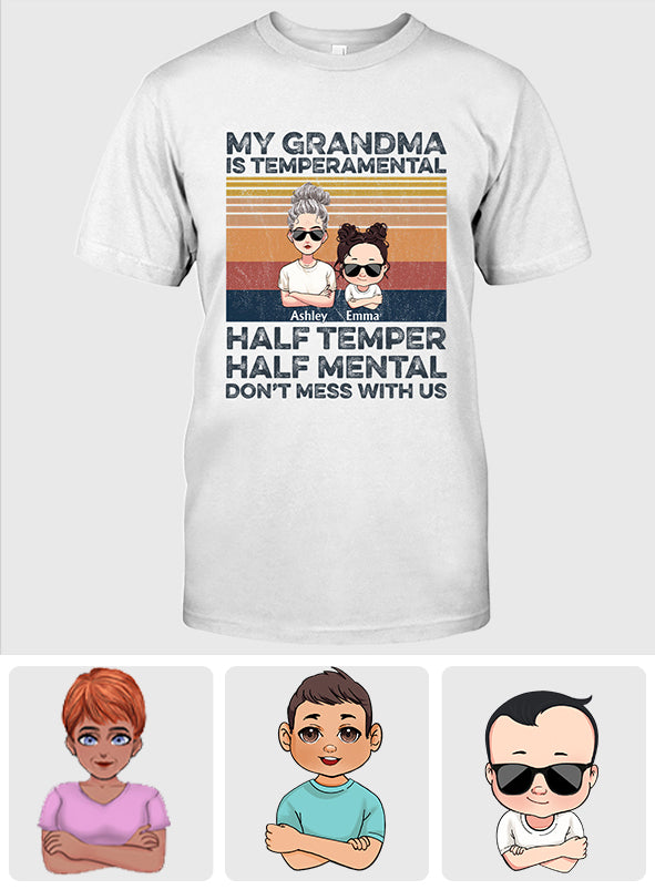 Meine Oma ist launisch – Personalisiertes Muttertags-T-Shirt und Hoodie für Omas
