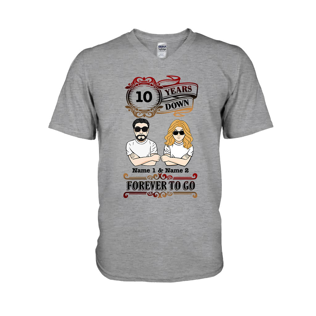 Forever To Go - Personalized Couple T-shirt and Hoodie