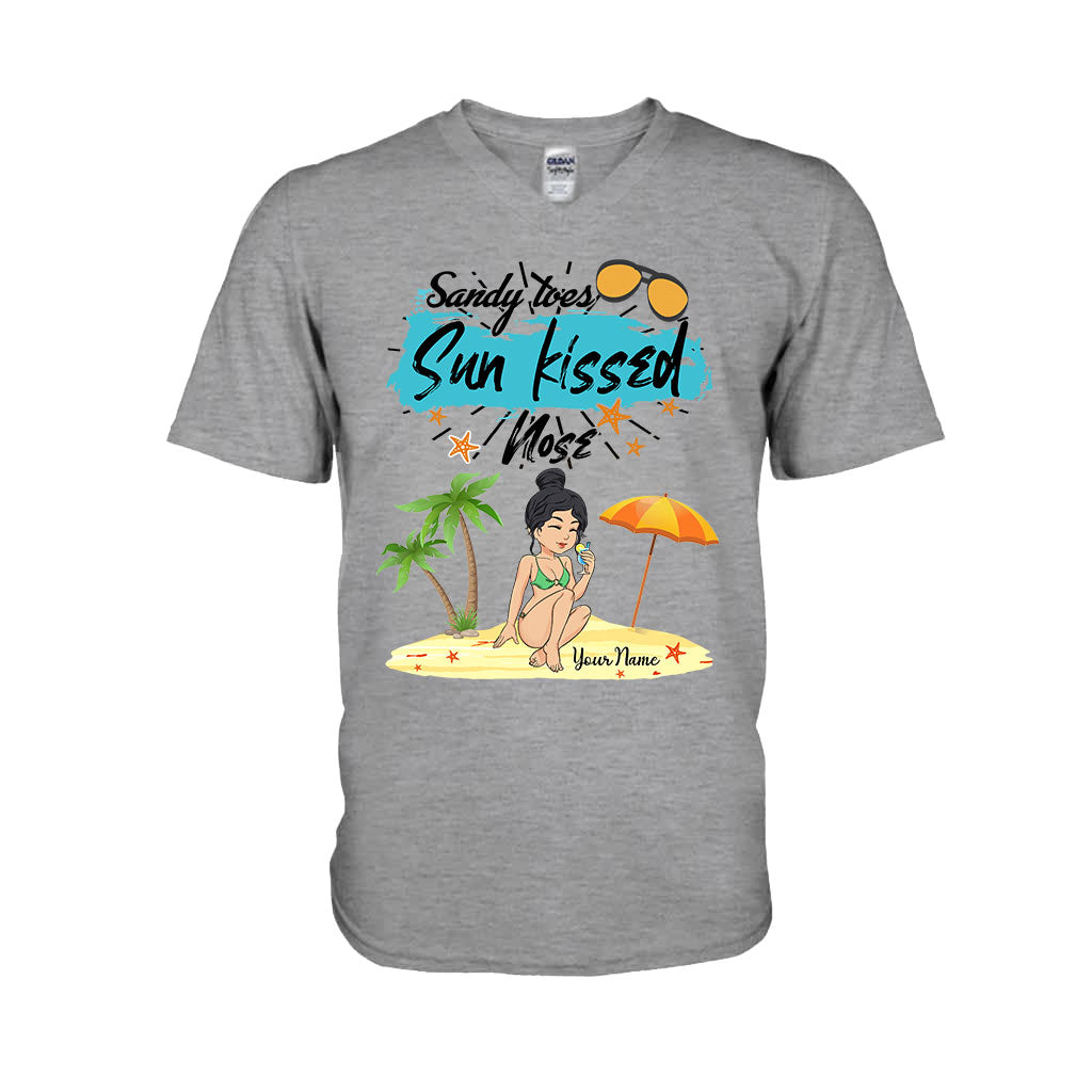 Sandy Toes Sunkissed Nose - Personalized Sea Lover T-shirt and Hoodie