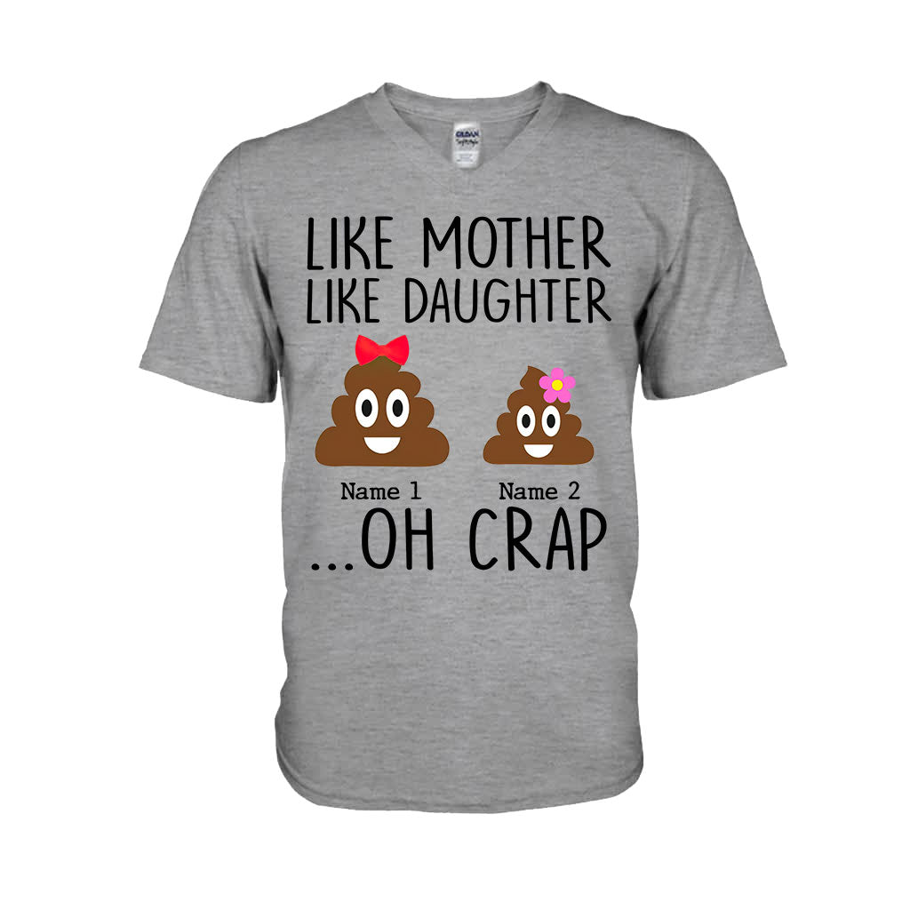 Wie die Mutter, so die Tochter – Geschenk für Mama, Tochter, Papa, Sohn – Personalisiertes T-Shirt und Hoodie