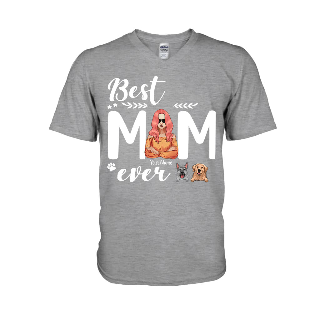 Die beste Hundemama aller Zeiten – personalisiertes T-Shirt und Hoodie