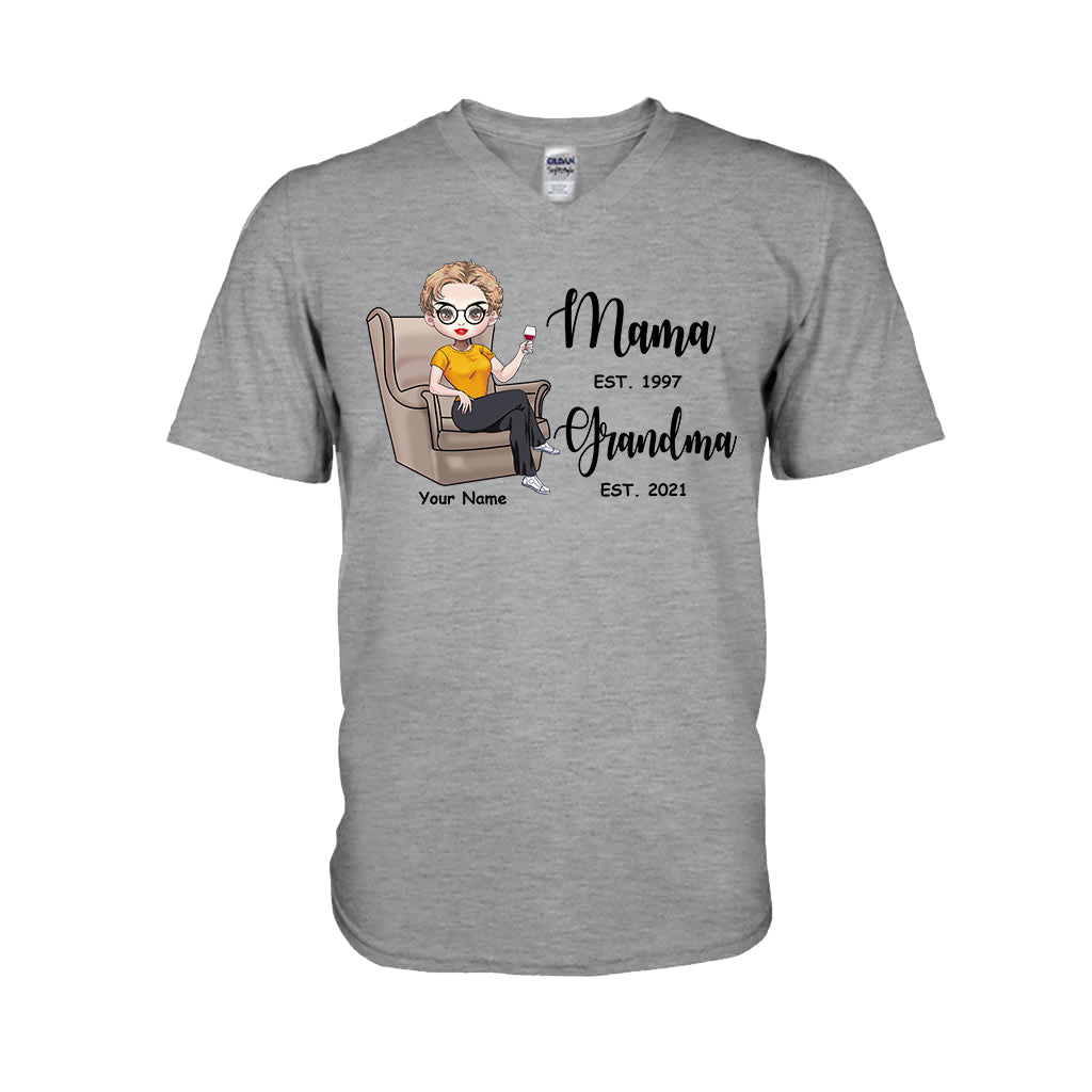 Mama Est Grandma Est – Personalisiertes Muttertags-T-Shirt und Hoodie