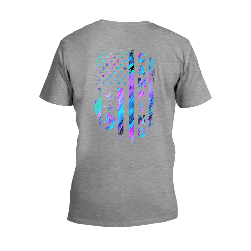 Campingflagge – Hologramm-T-Shirt und Hoodie 1121