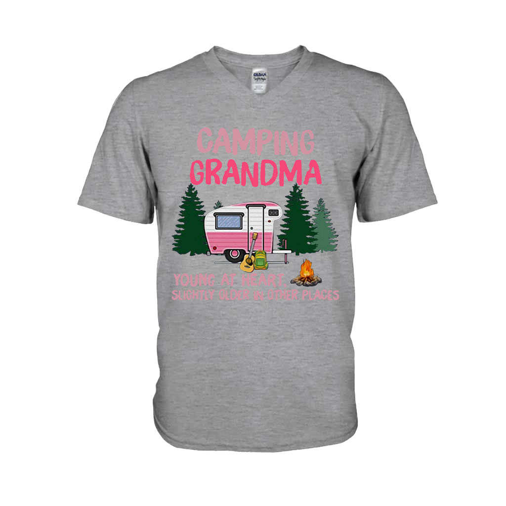 Camping Grandma - T-shirt and Hoodie 112021