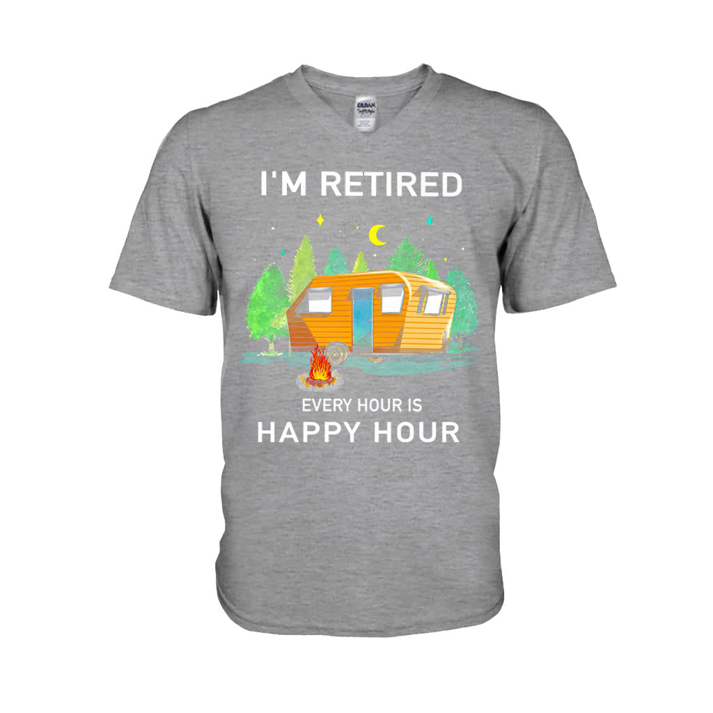 I'm Retired - Camping T-shirt and Hoodie 112021