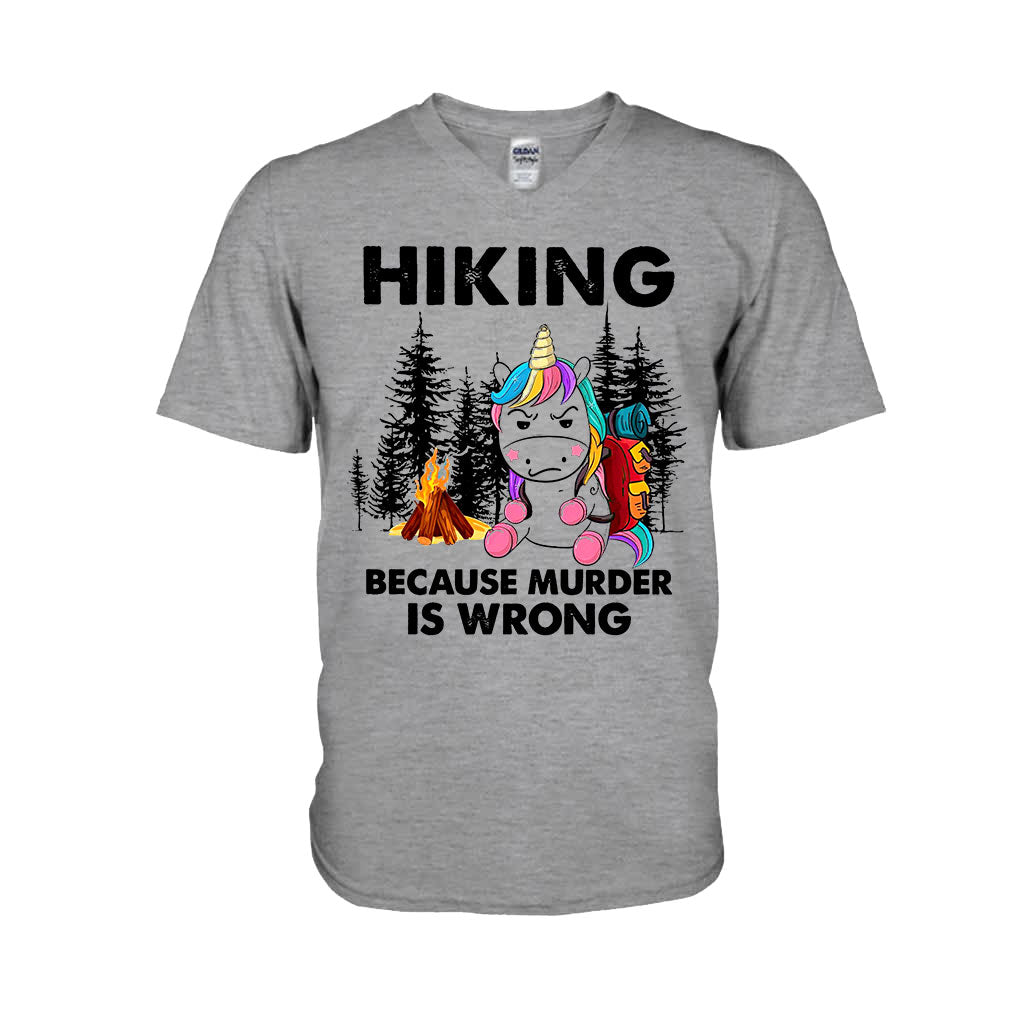 Wandern, weil Mord falsch ist – T-Shirt und Hoodie 112021