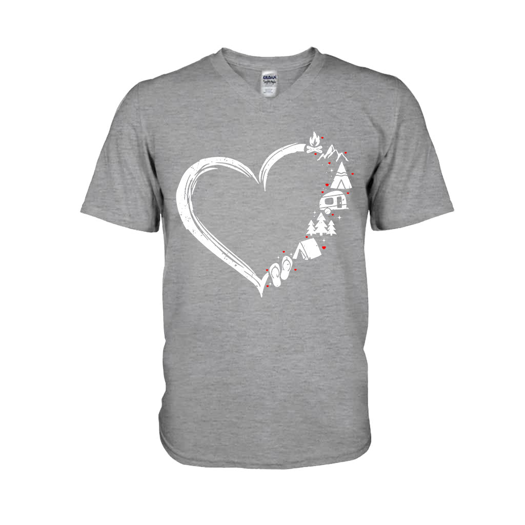 Camping Heart T-shirt and Hoodie 112021
