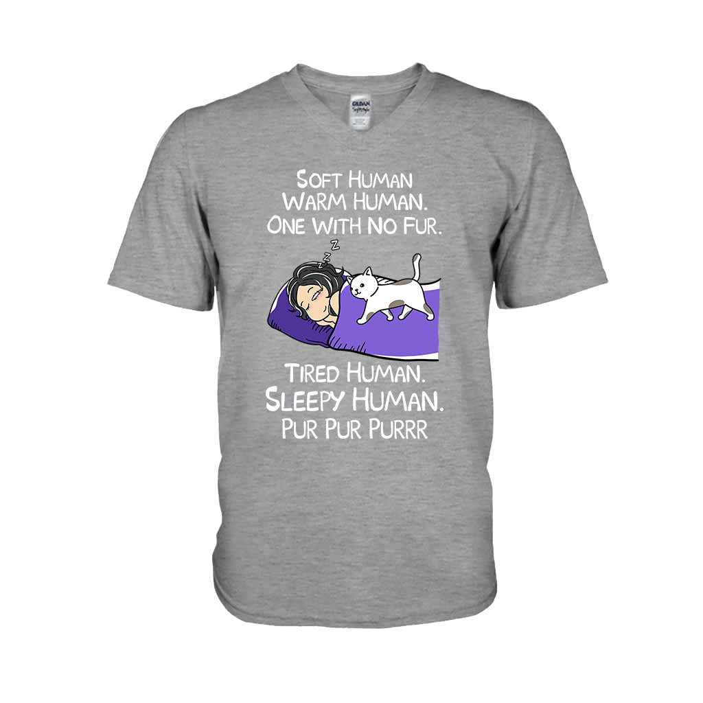 Weiches, warmes Mensch-T-Shirt und personalisierter Katzen-Hoodie