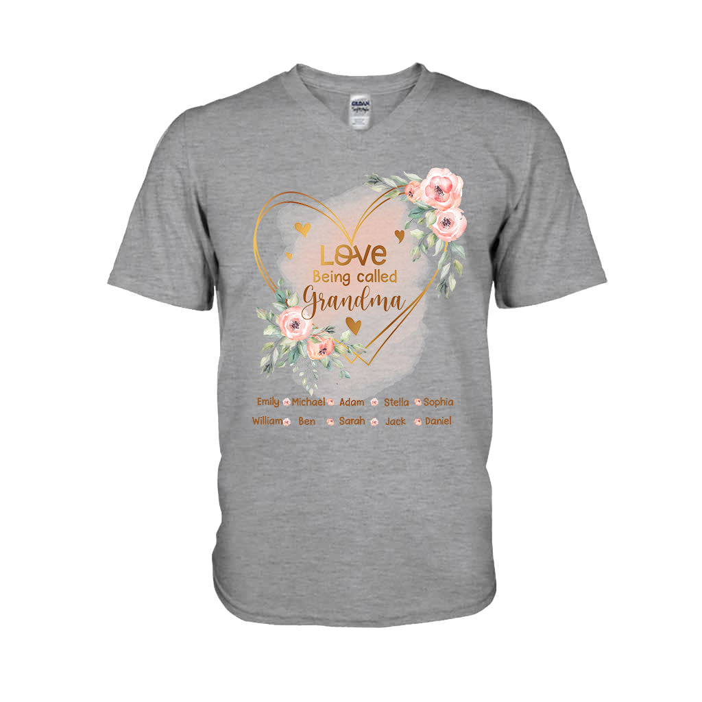 Ich liebe es, Oma genannt zu werden – personalisiertes Oma-T-Shirt und Hoodie