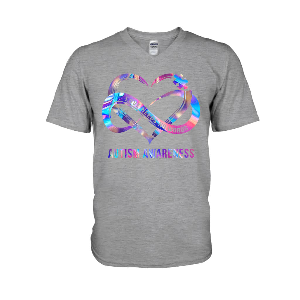 Liebe braucht keine Worte – T-Shirt und Hoodie zur Sensibilisierung für Autismus 112021