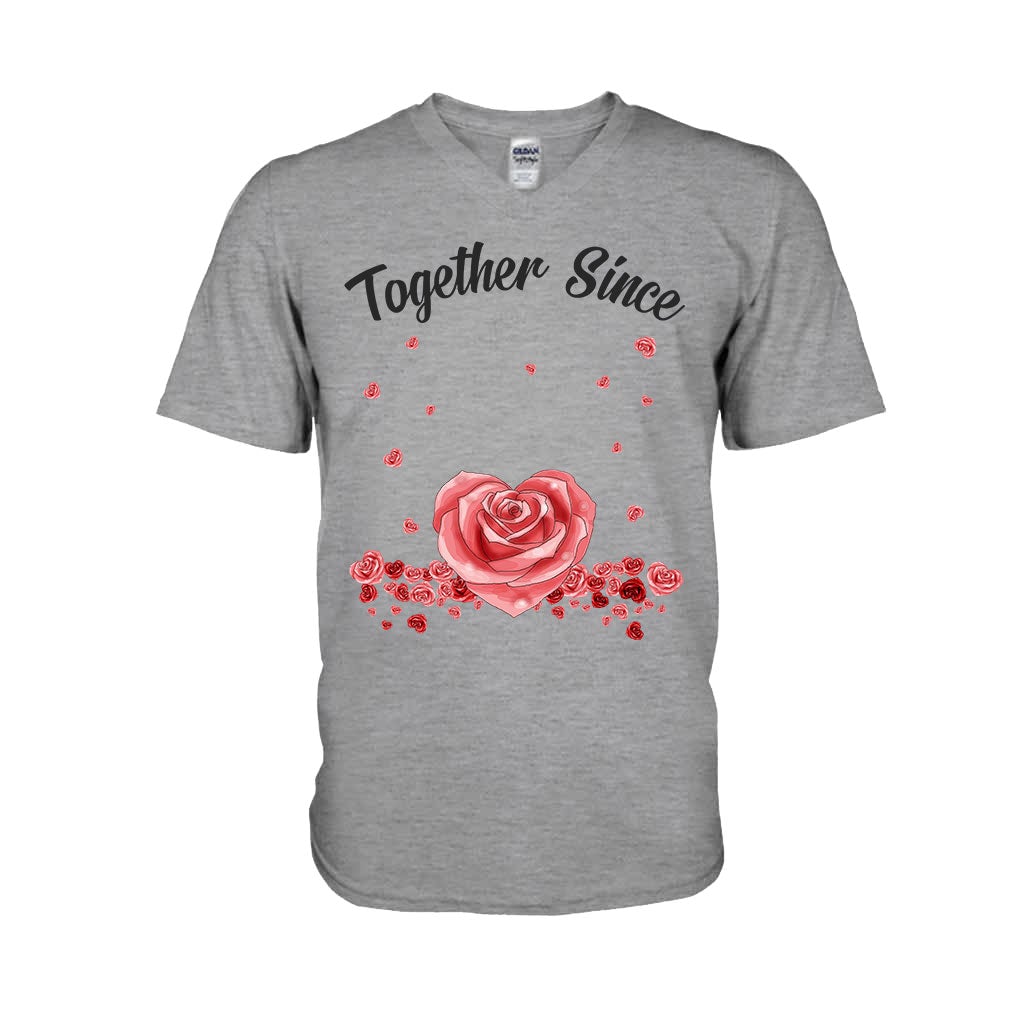 Gemeinsam seit – Personalisiertes Partner-T-Shirt und Hoodie