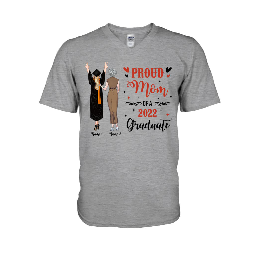 Proud Mom - Personalized Mother's Day Graduation T-shirt and Hoodie