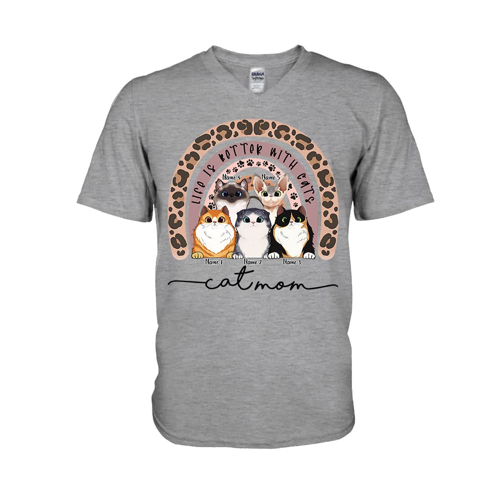 Katzenmama – Personalisiertes Katzen-T-Shirt und Hoodie