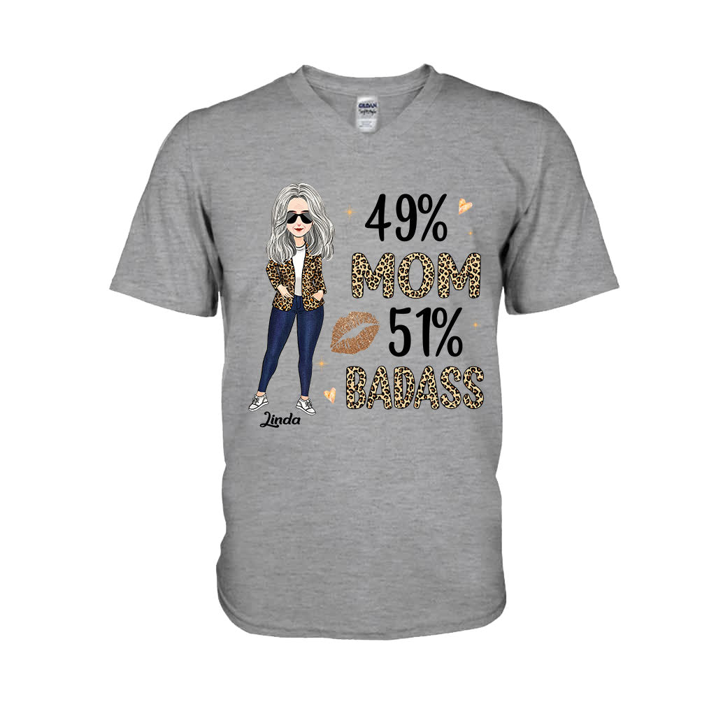 49 % Mama, 51 % Powerfrau – Personalisiertes Muttertags-T-Shirt und Hoodie