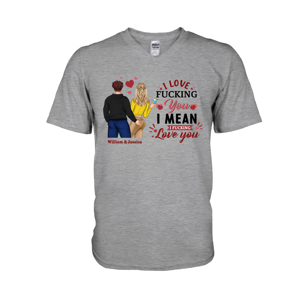 Ich liebe dich – Personalisiertes Partner-T-Shirt und Hoodie