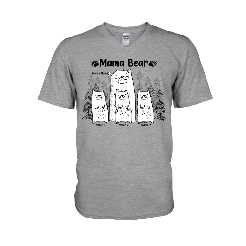 Mama Bear - Personalized Mother's day Mother T-shirt And Hoodie