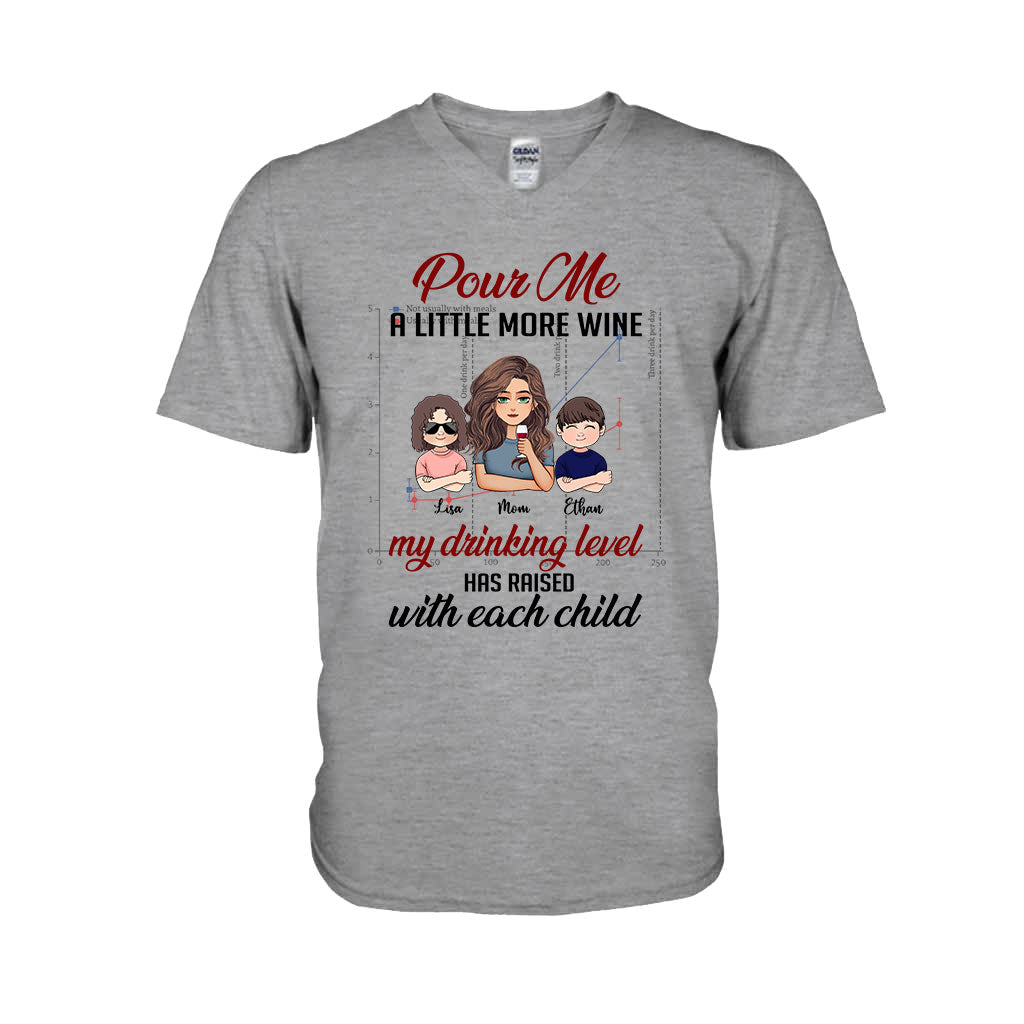 My Drinking Level - Personalized Mother's Day Mother T-shirt and Hoodie