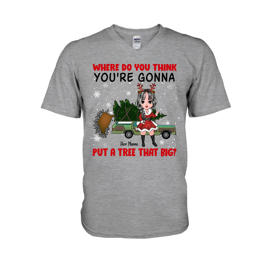 Ich zeig's dir – Personalisiertes Weihnachts-T-Shirt und Hoodie für Paare