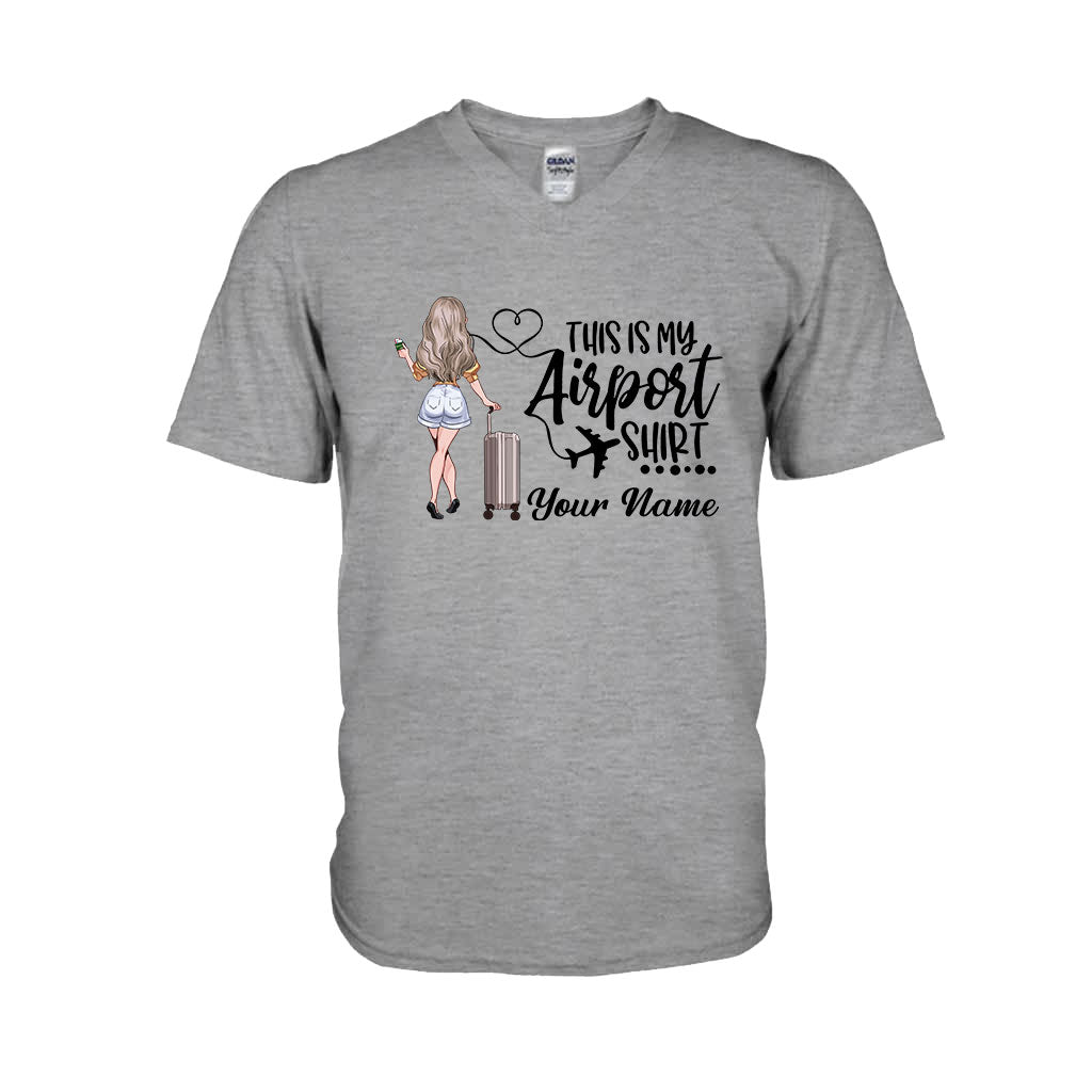 Das ist mein Flughafen-Shirt – personalisiertes Reise-T-Shirt und Hoodie