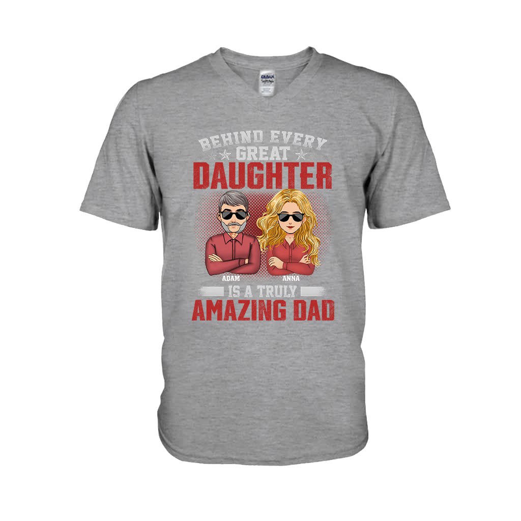 Ein wirklich großartiger Papa – Personalisiertes Vatertags-T-Shirt und Hoodie