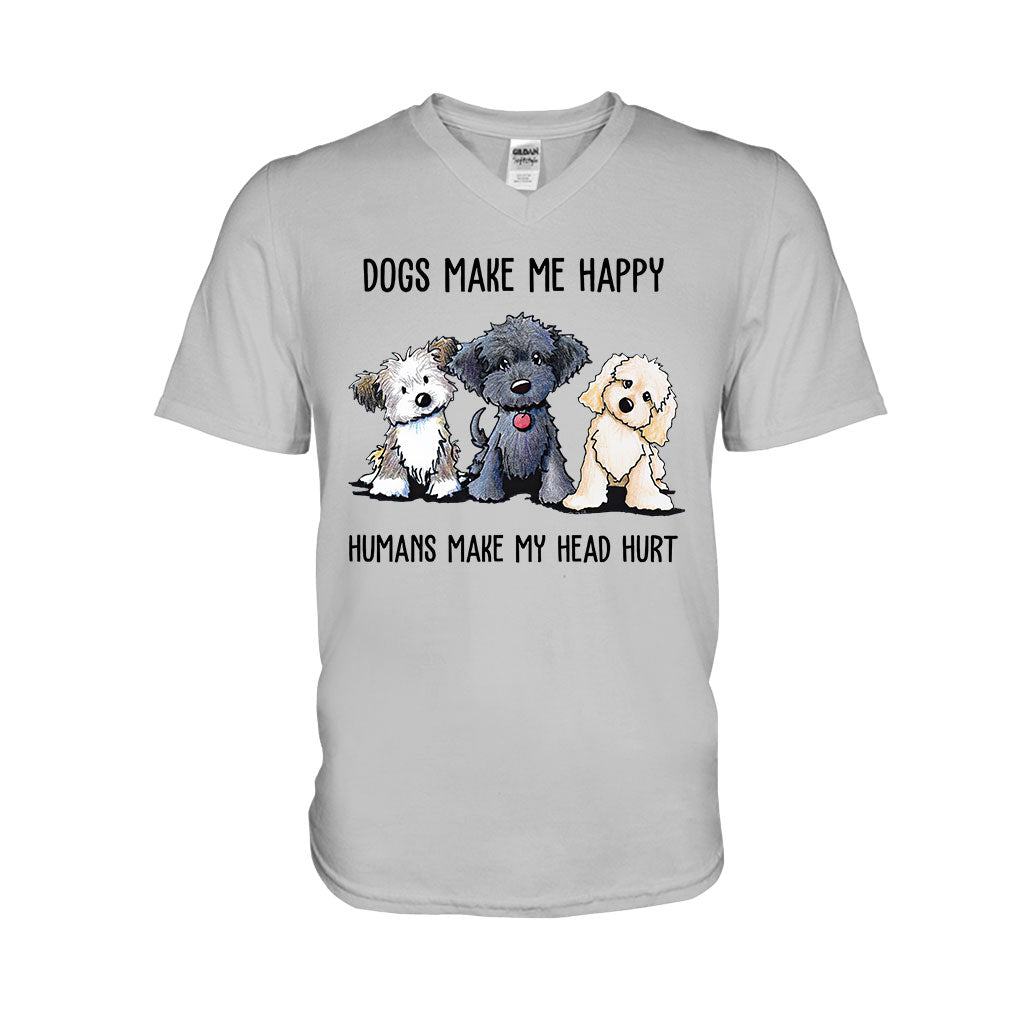 Hunde machen mich glücklich – T-Shirt und Hoodie 062021