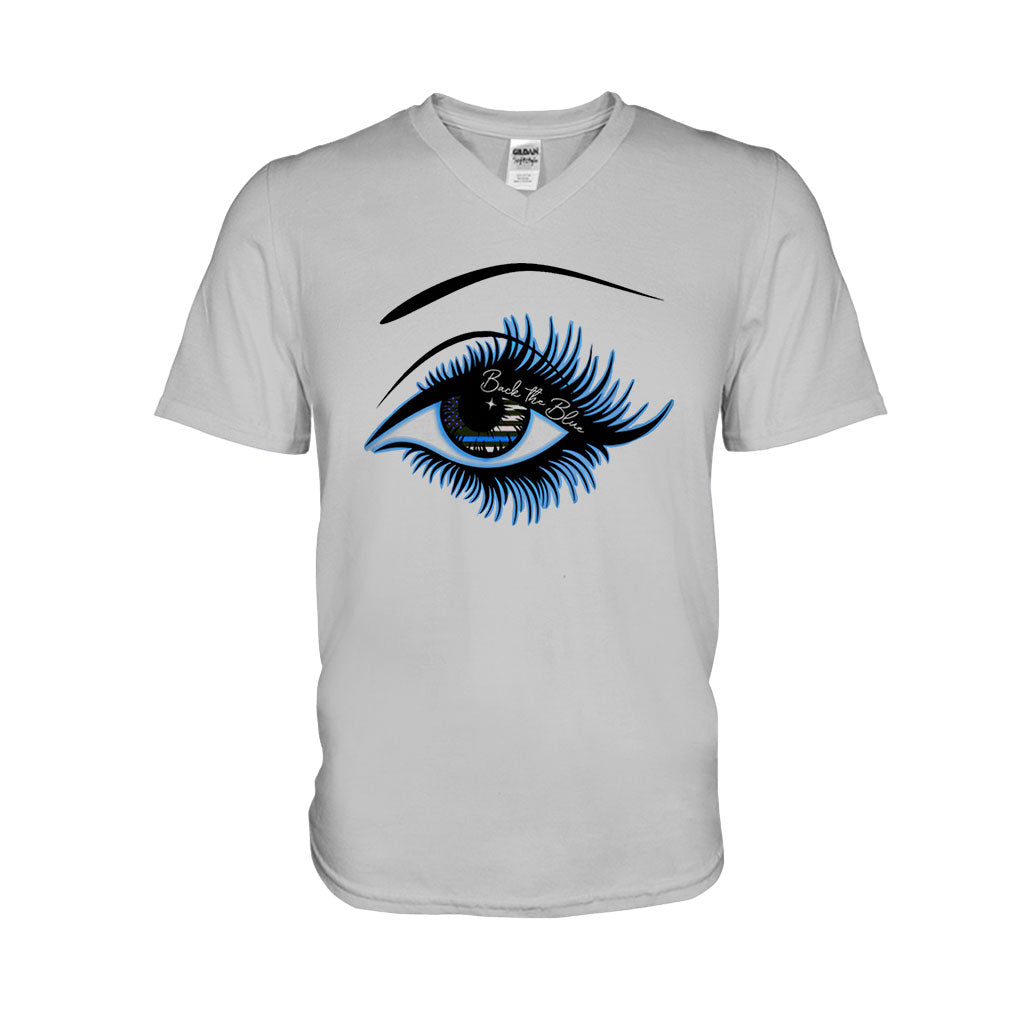Blue Line Eye - Police Officer T-shirt And Hoodie 062021