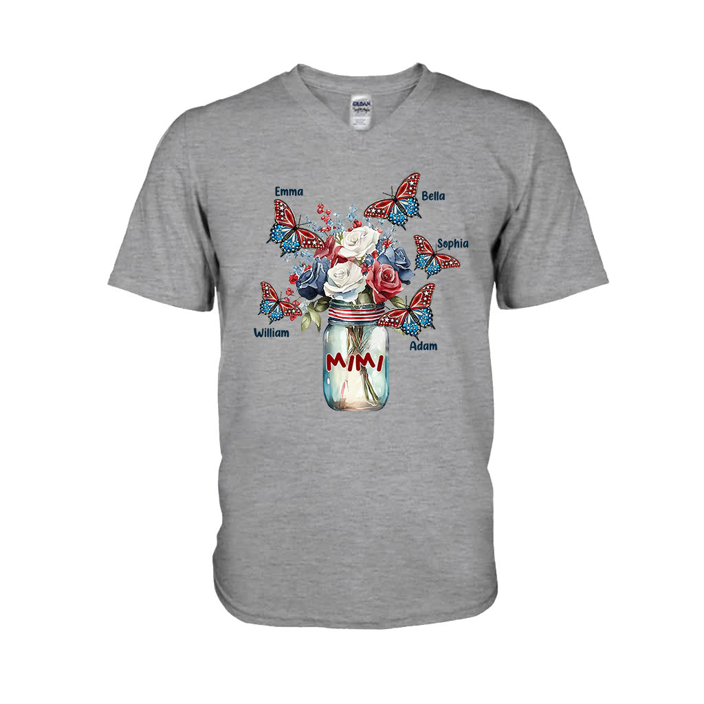 Glück ist Oma sein – Geschenk für Oma, Mama, Tante – Personalisiertes T-Shirt und Hoodie