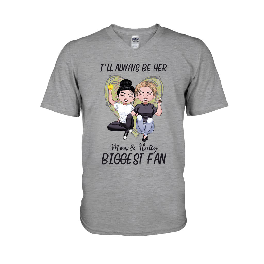Sei immer der größte Fan – Personalisiertes Softball-T-Shirt und Hoodie zum Muttertag