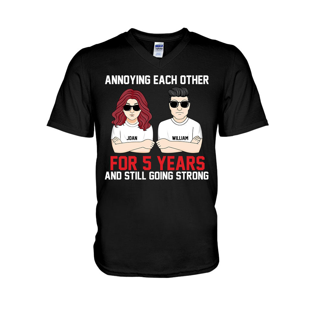 Annoying Each Other - Personalized Couple T-shirt and Hoodie