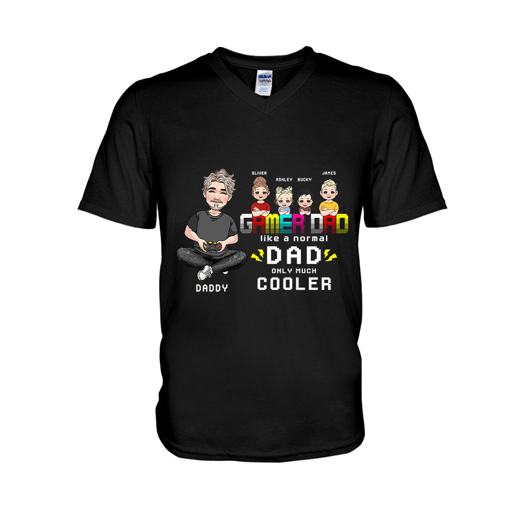 Gamer-Papa – Personalisiertes Videospiel-T-Shirt und Hoodie