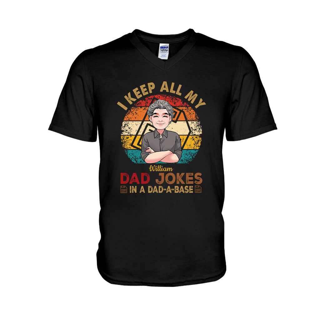 I Keep All My Dad Jokes - Personalized Father T-shirt And Hoodie