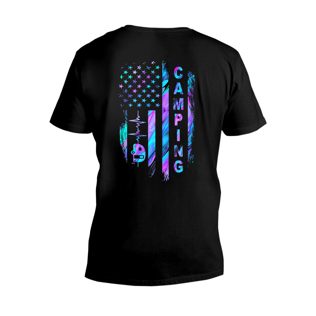 Campingflagge – Hologramm-T-Shirt und Hoodie 1121