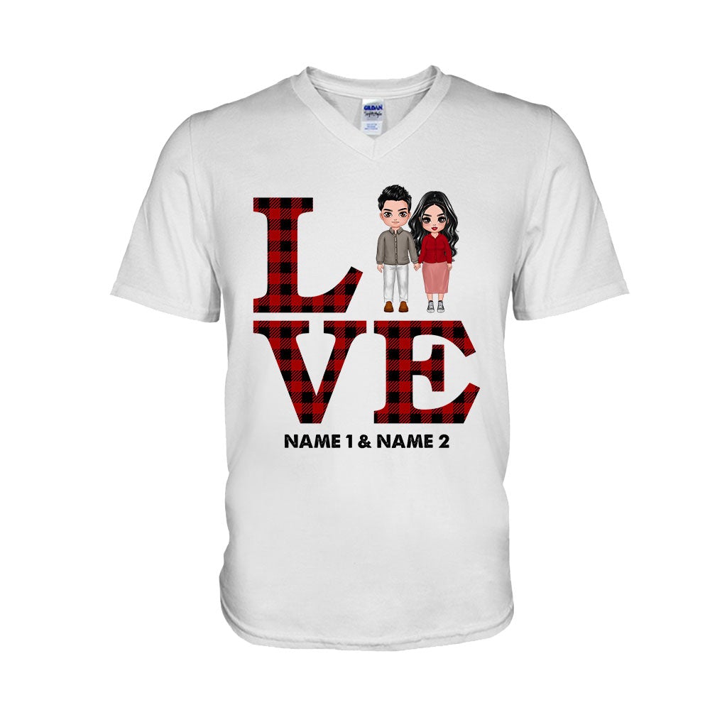 Liebespaar – Personalisiertes T-Shirt und Hoodie