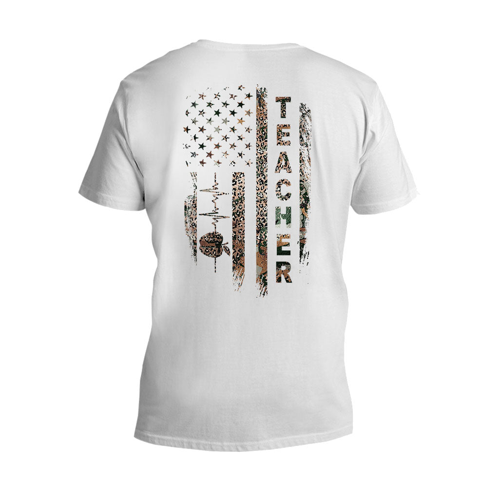 Lehren, Lieben, Inspirieren – Personalisiertes T-Shirt und Hoodie für Lehrer zum Unabhängigkeitstag