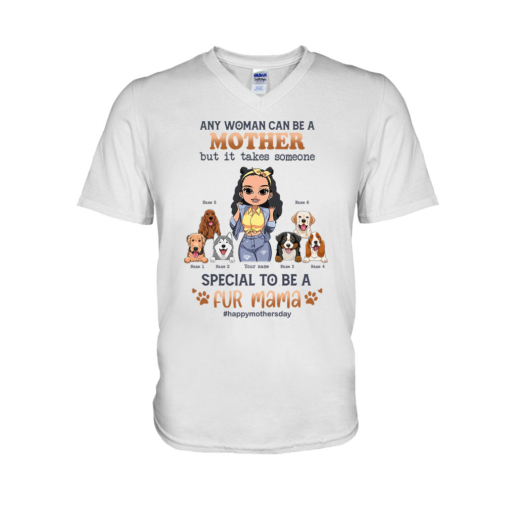 Jede Frau kann eine besondere Hundemama sein – personalisiertes Hunde-T-Shirt und Hoodie