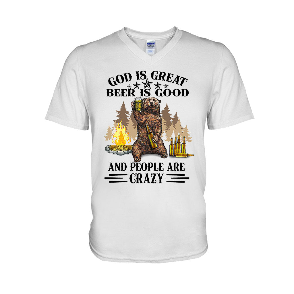 God Is Great Beer Is Good - Camping T-shirt and Hoodie 112021
