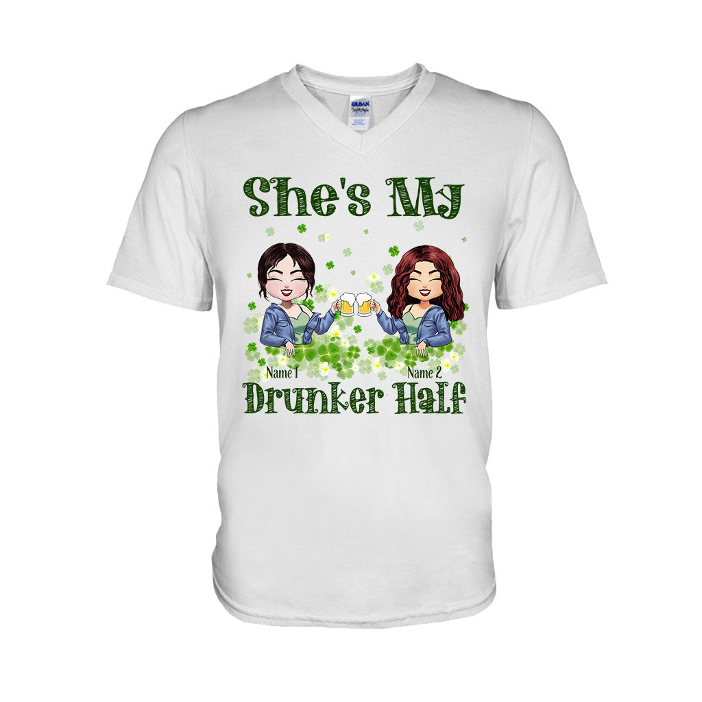 Mein betrunkeneres Ich – Personalisiertes St. Patrick's Day T-Shirt und Hoodie für die beste Freundin