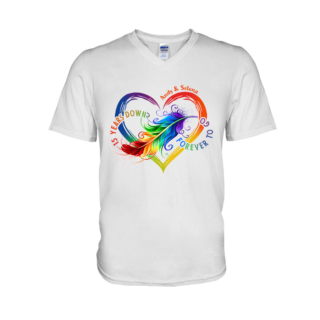 Forever To Go - Personalized Couple T-shirt and Hoodie