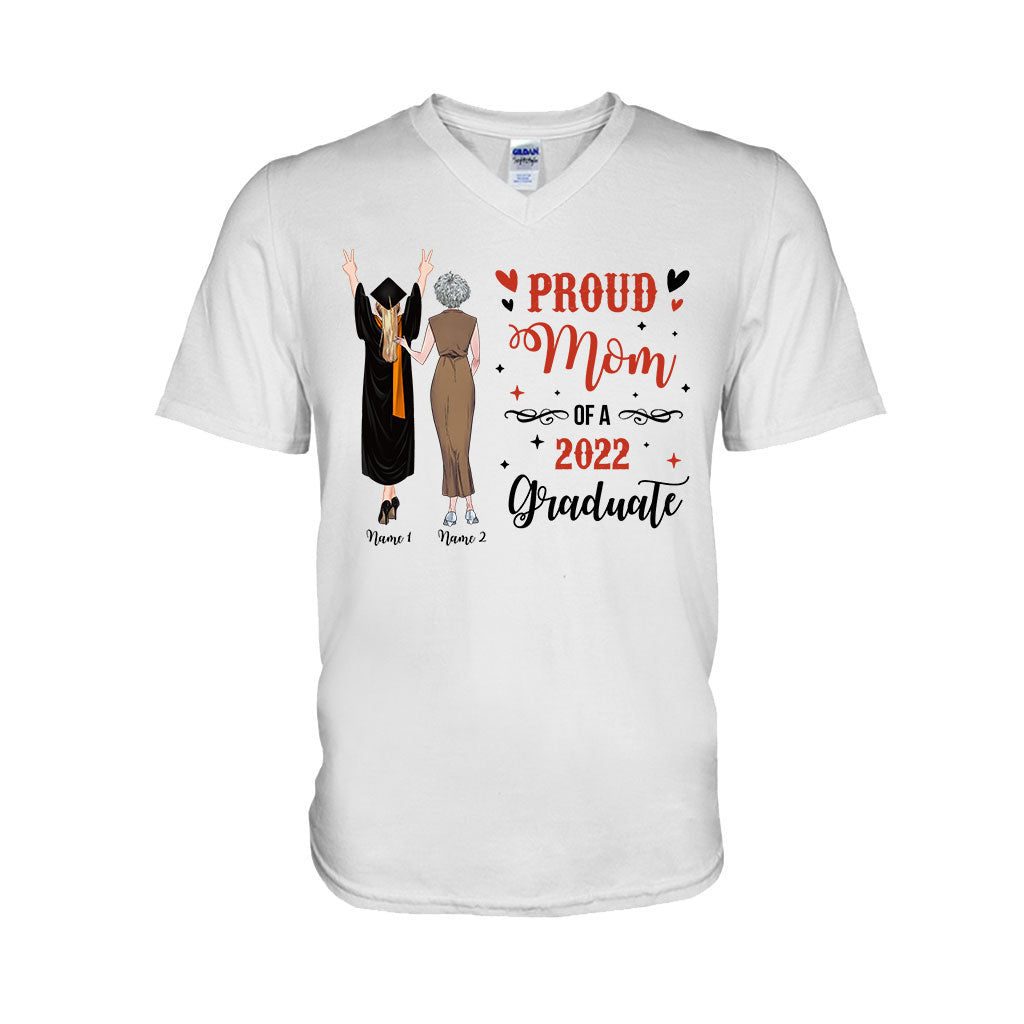 Proud Mom - Personalized Mother's Day Graduation T-shirt and Hoodie