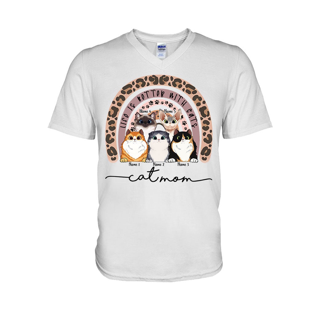 Katzenmama – Personalisiertes Katzen-T-Shirt und Hoodie
