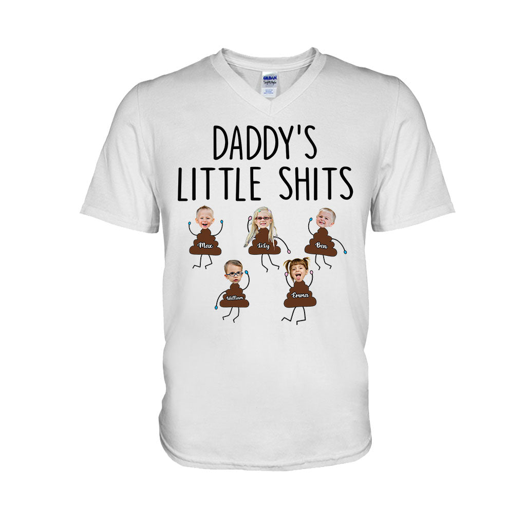 Daddy's Little Shits – Personalisiertes Vatertags-T-Shirt und Hoodie