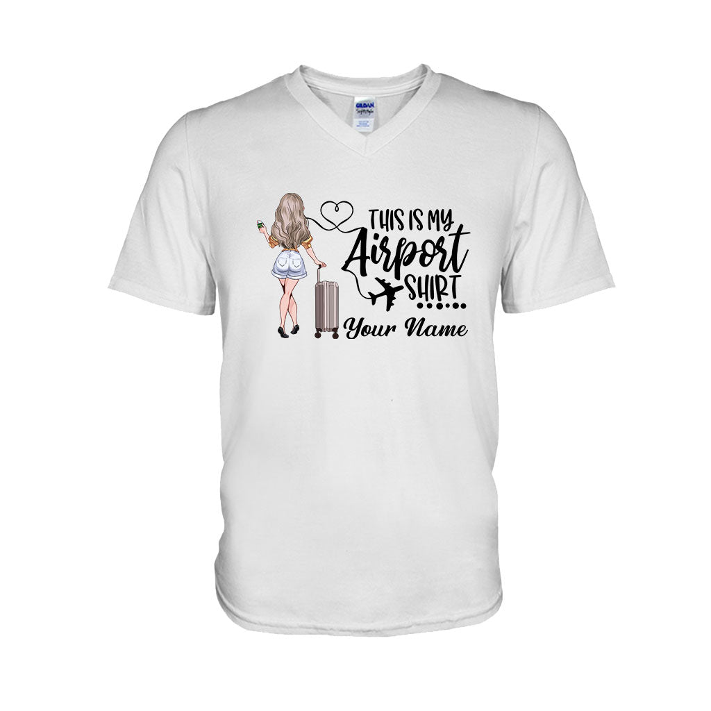 Das ist mein Flughafen-Shirt – personalisiertes Reise-T-Shirt und Hoodie
