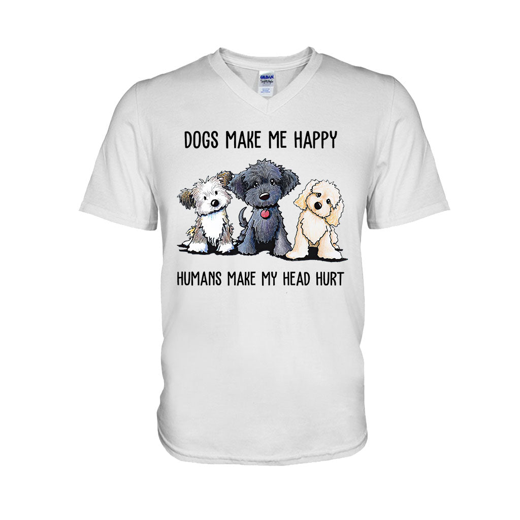 Hunde machen mich glücklich – T-Shirt und Hoodie 062021