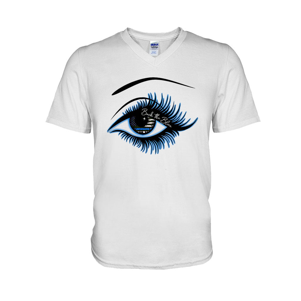 Blue Line Eye - Police Officer T-shirt And Hoodie 062021