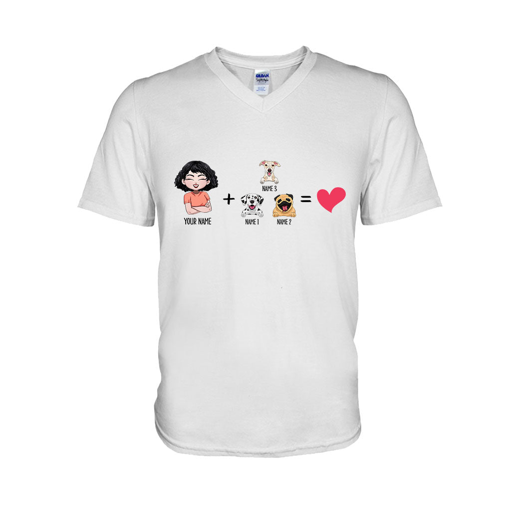 Ich mit den Hunden – Personalisiertes Hunde-T-Shirt und Hoodie