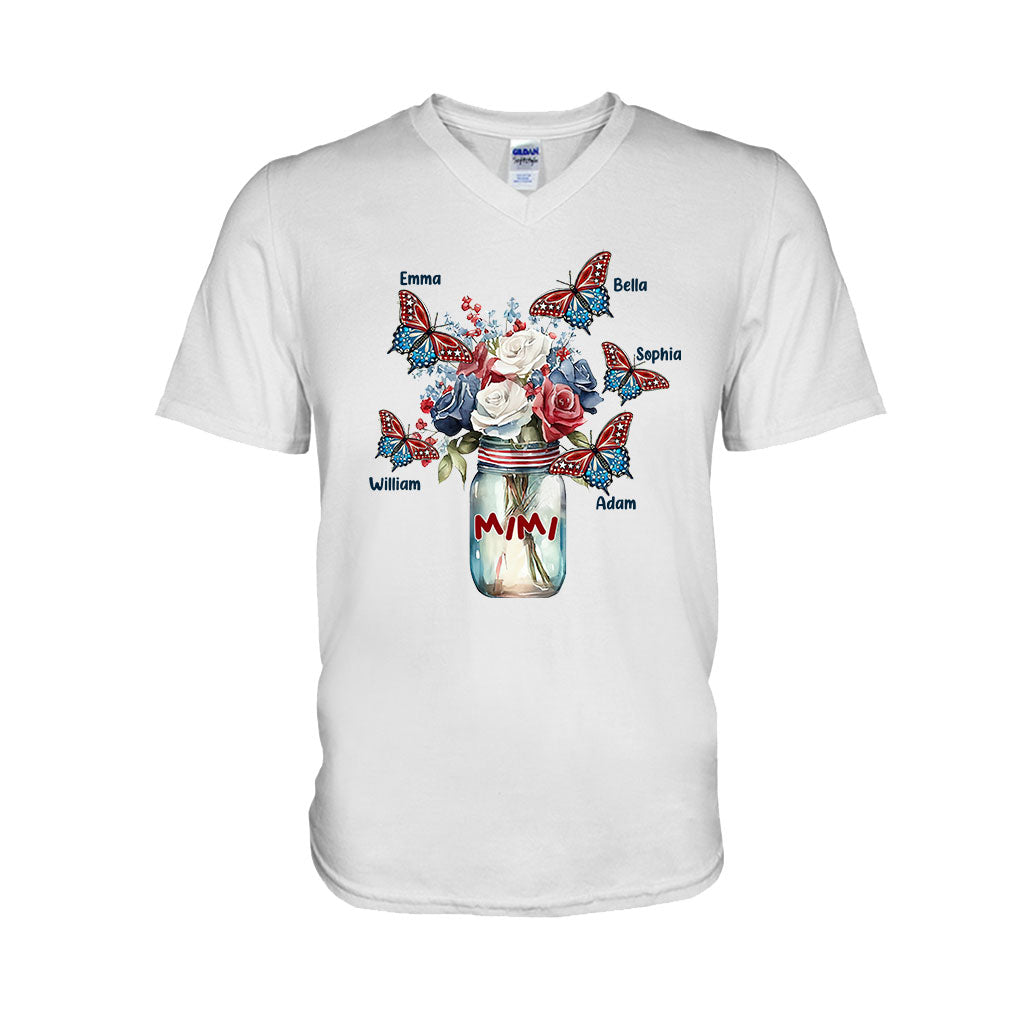 Glück ist Oma sein – Geschenk für Oma, Mama, Tante – Personalisiertes T-Shirt und Hoodie