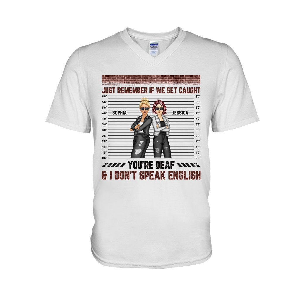 Denk dran, wenn wir erwischt werden – personalisiertes Bestie-T-Shirt und Hoodie