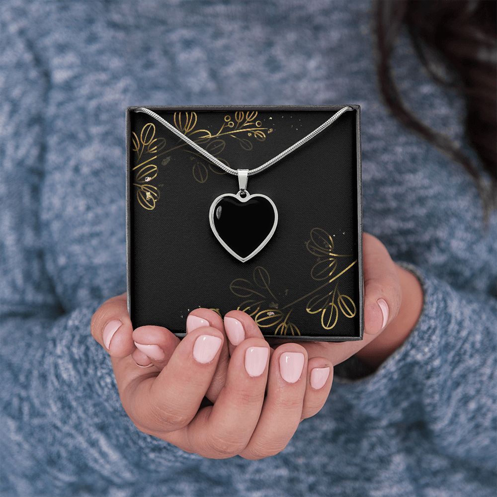 Without You I'm Nothing - Personalized Nightmare Heart Pendant Necklace-jak6490